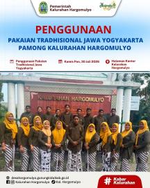 PENGGUNAAN PAKAIAN TRADHISIONAL JAWA GAGRAK NGAYOGYAKARTA 